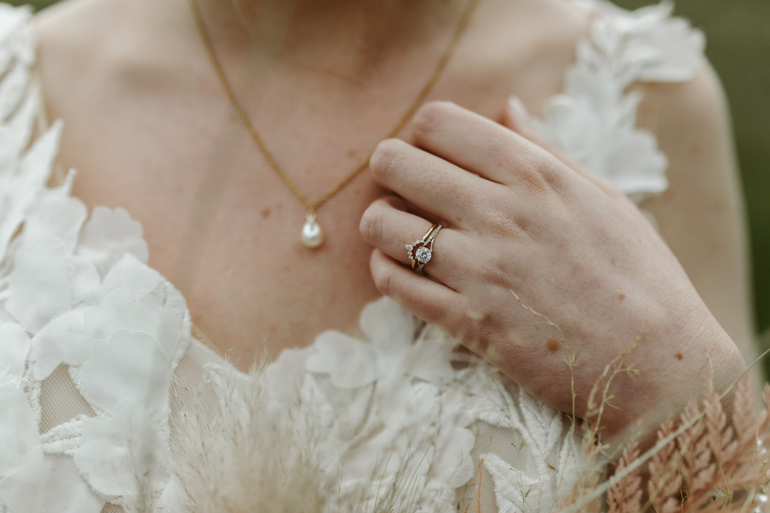 photo de détails pendant un mariage